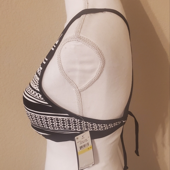 Jag Black Noir High Neck Bra/ Bikini Halter Top Criss-Cross Strap Back S… - Picture 2 of 10